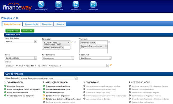 Fluxos de Trabalho - Workflow - Gestão de Processos de Repasse e Clientes Avulsos